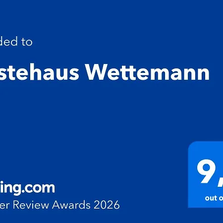 Gaestehaus Wettemann 아파트 *
